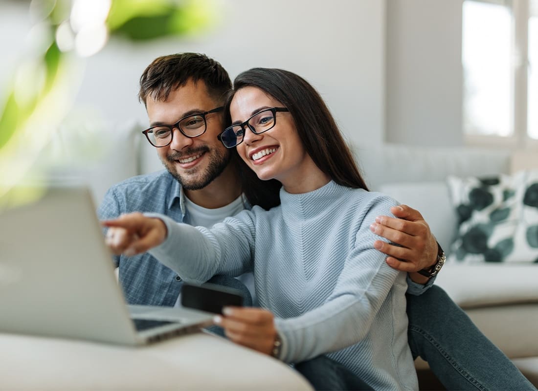 Clients reviewing coverage with Bittick Insurance Services